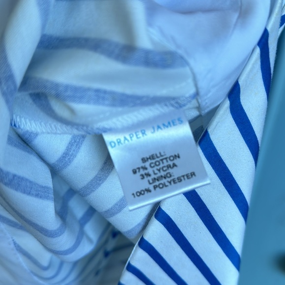 Draper James NWOT Blue & White Striped Shift Dress - Size 6 - Picture 9 of 11